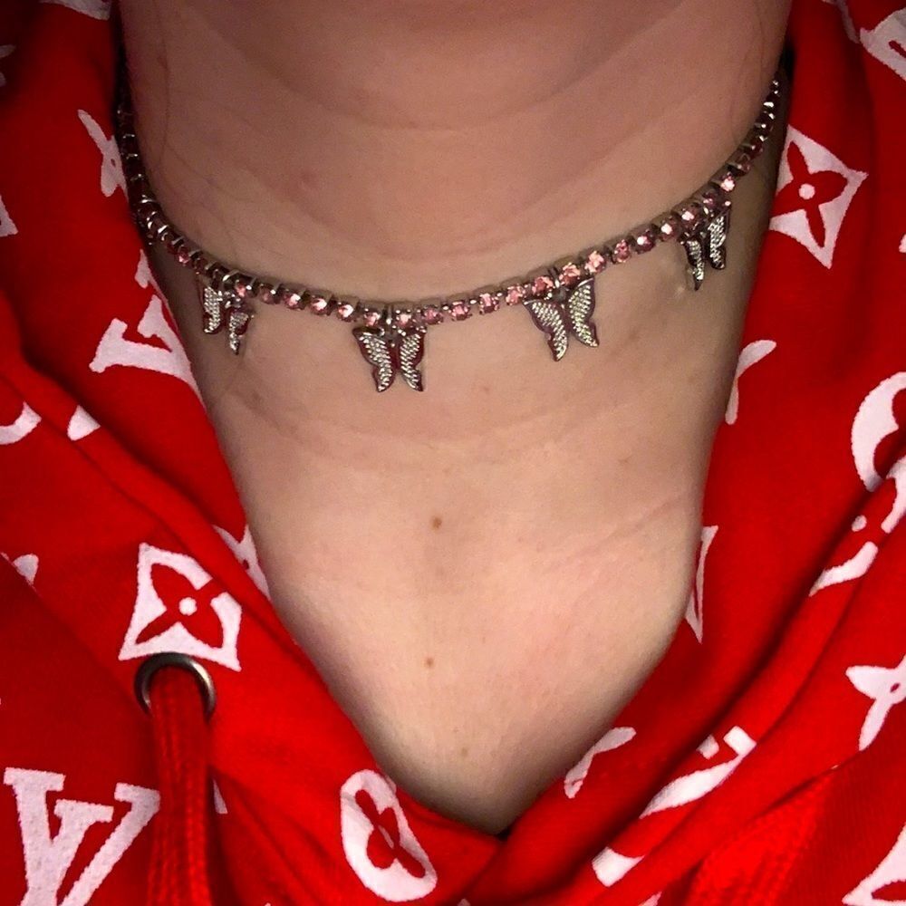 Butterfly 🦋 rhinestone necklace ✨​​​​